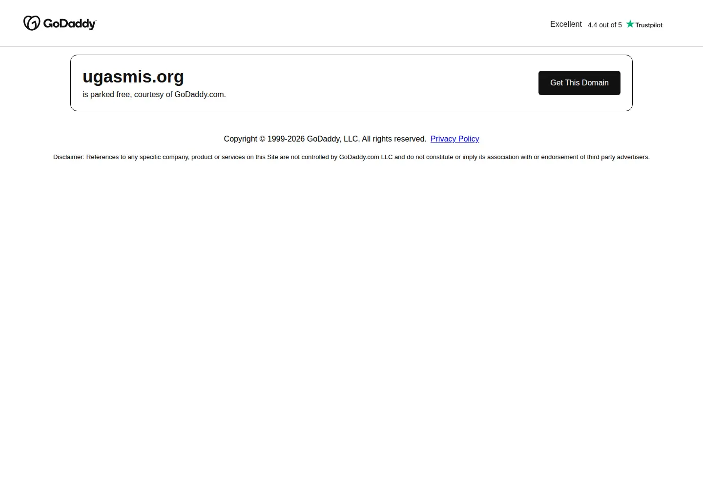 Screenshot of ugasmis.org