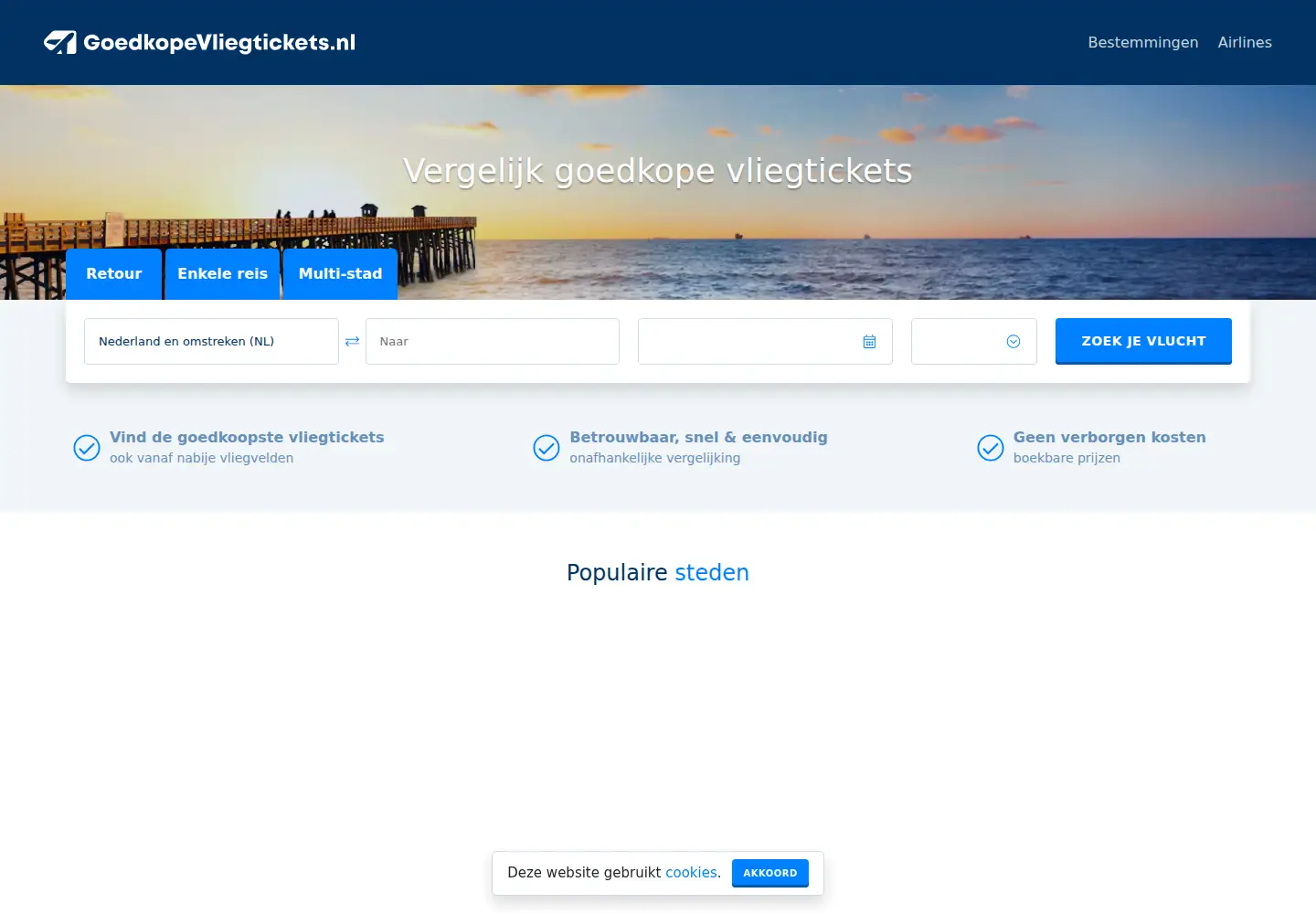 Screenshot of goedkopevliegtickets.nl