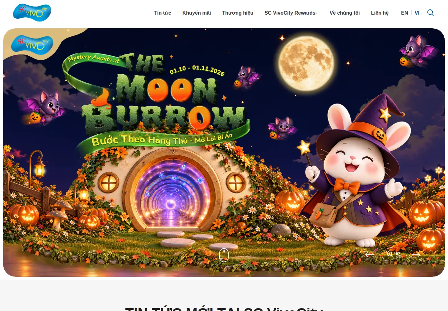 Screenshot of scvivocity.com.vn