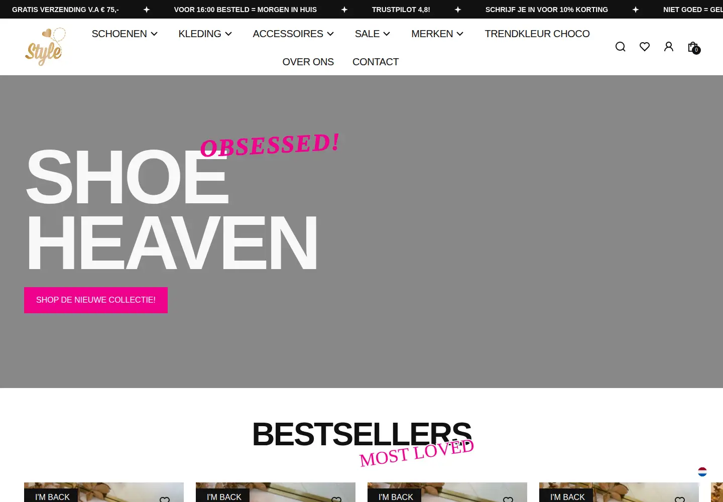 Captured homepage of stylewoerden.nl in the current scan