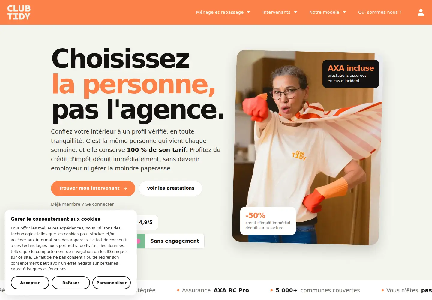 Screenshot of clubtidy.fr