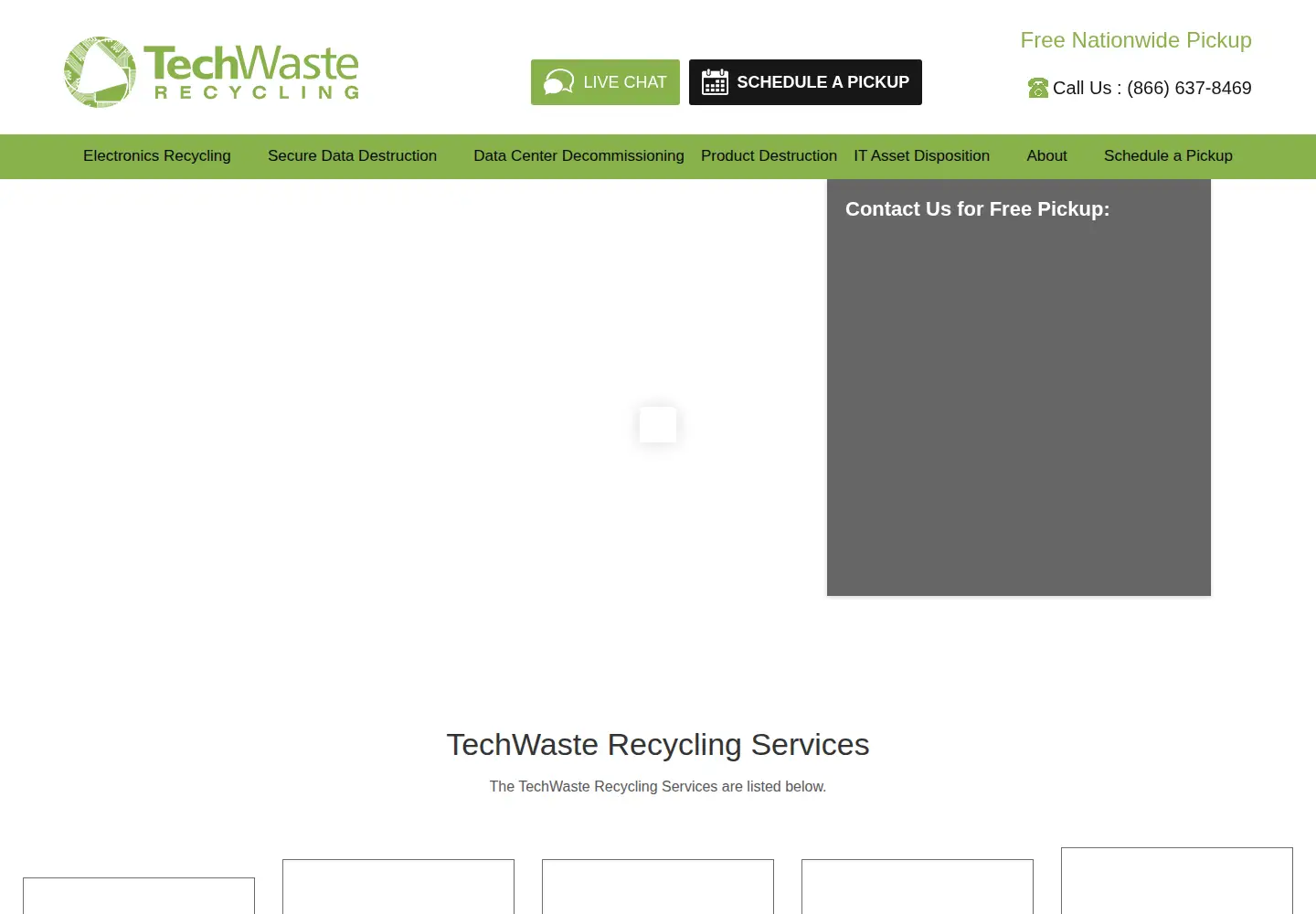 Screenshot of techwasterecycling.com
