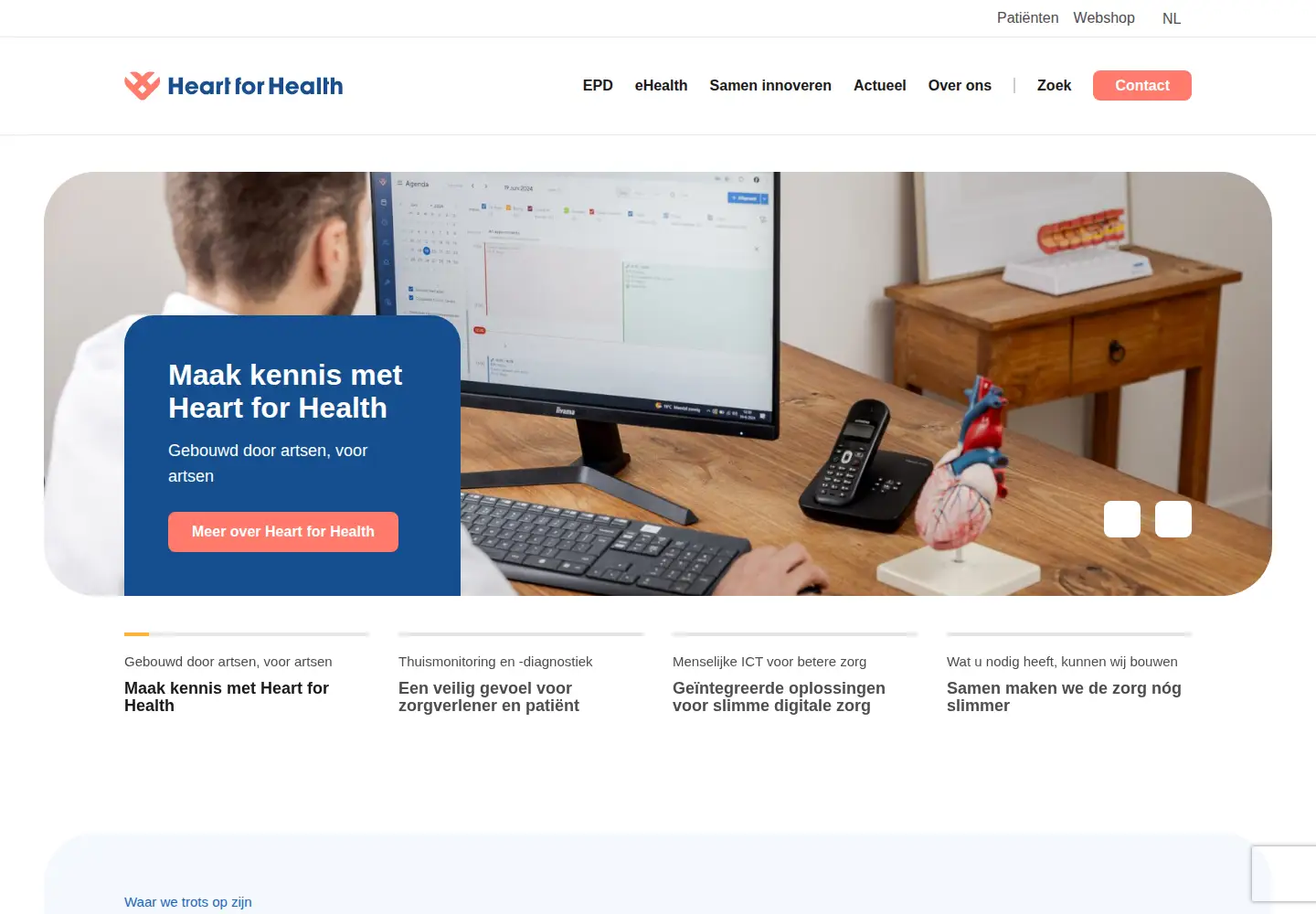 Captured homepage of heartforhealth.com in the current scan