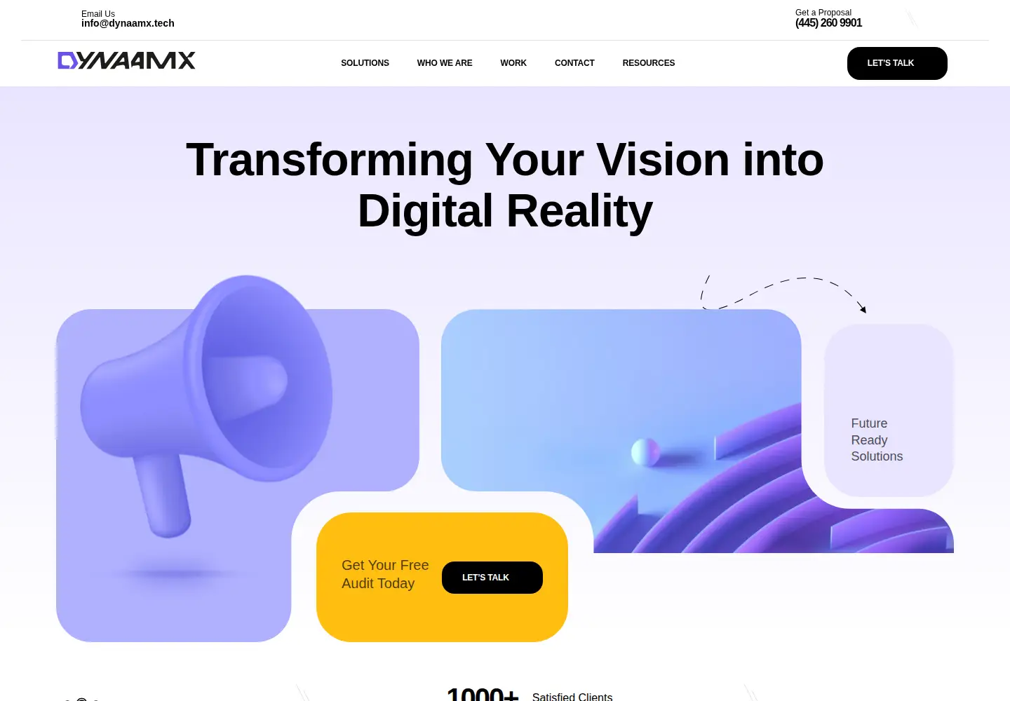 Screenshot of dynaamx.tech