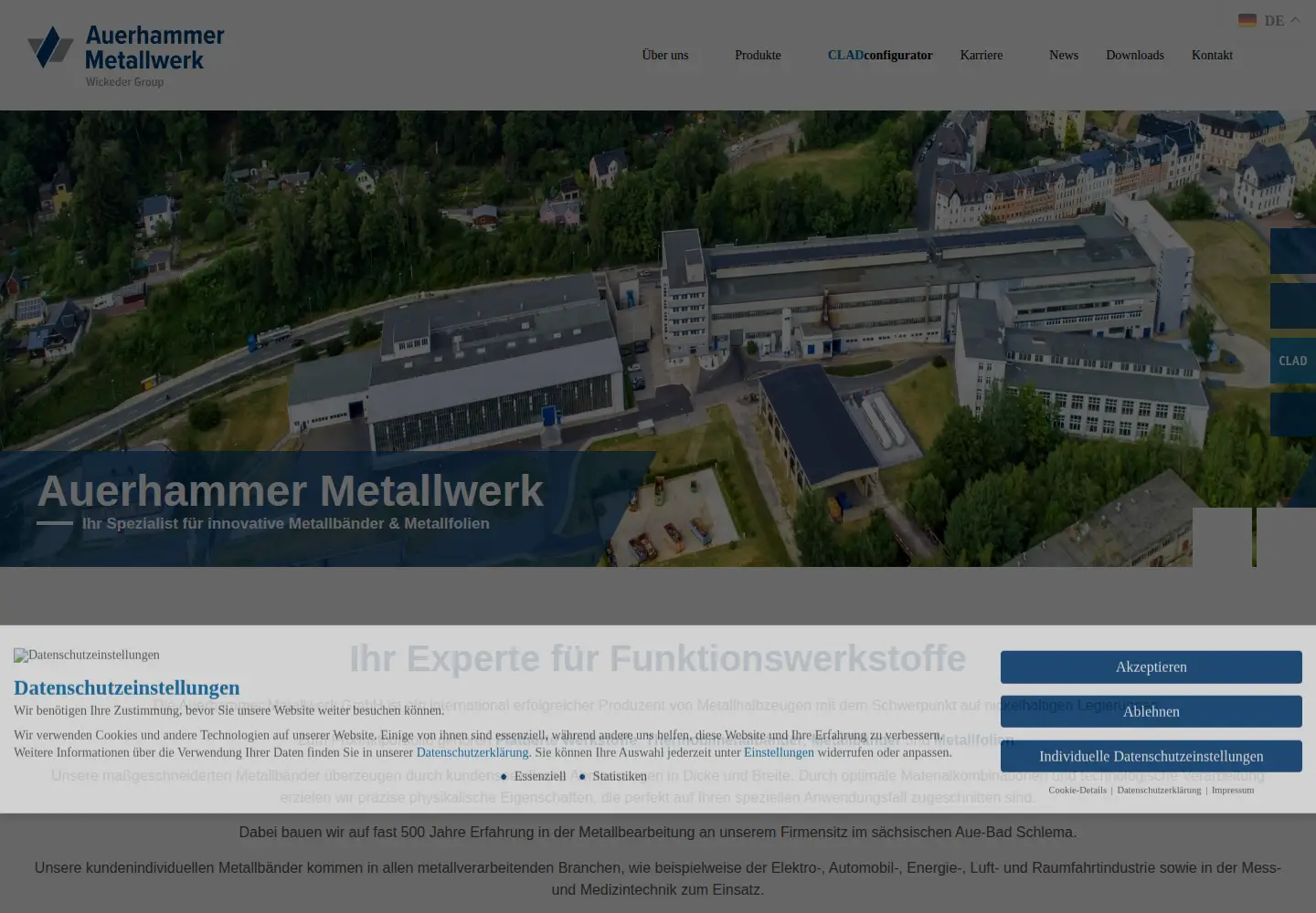Screenshot of auerhammer.com