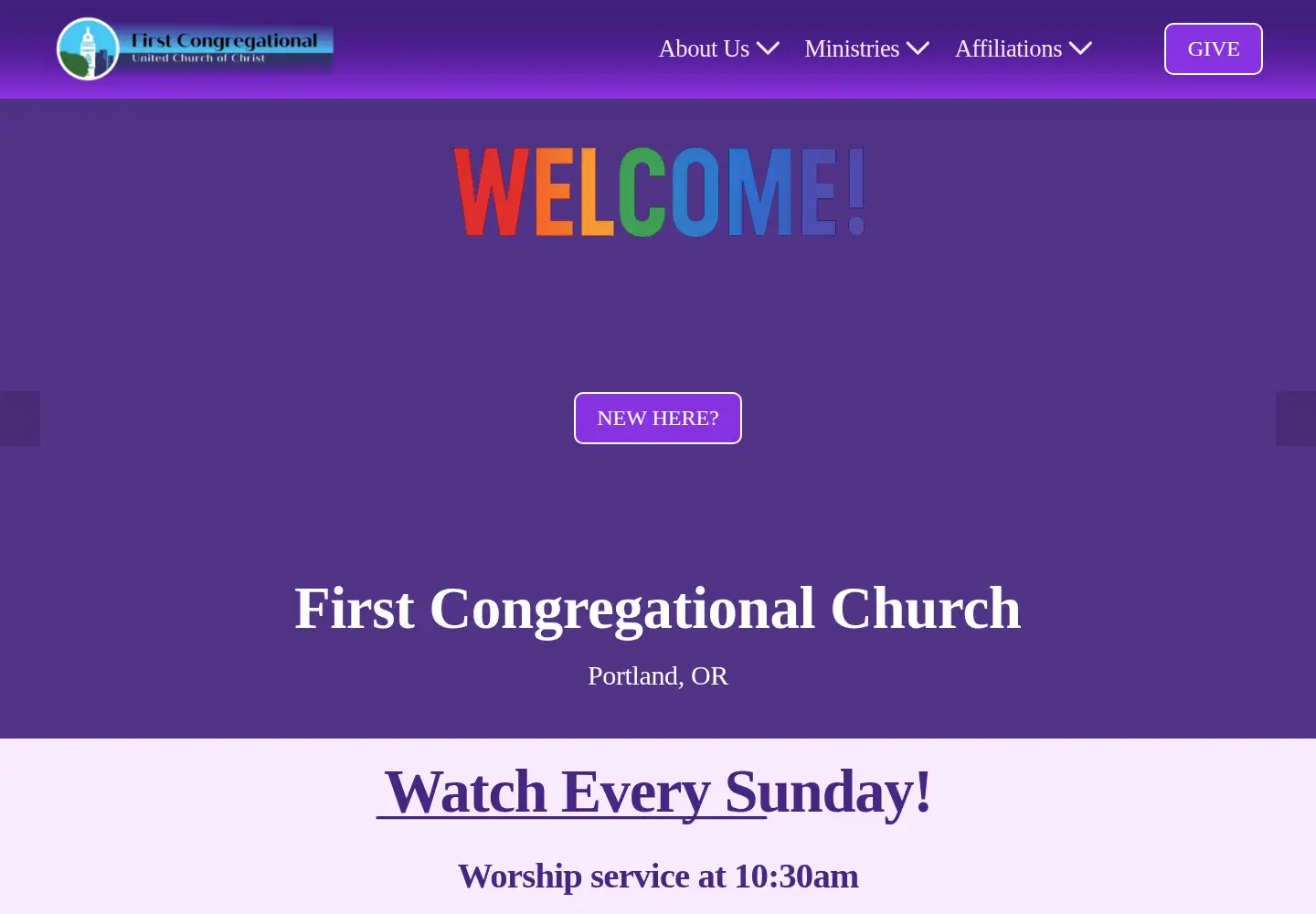 Screenshot of uccportland.org