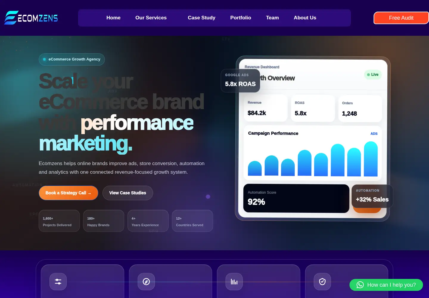 Screenshot of ecomzens.com