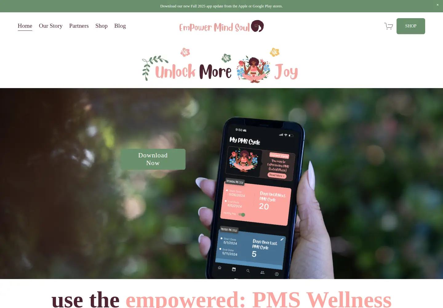 Screenshot of empowermindsoul.com