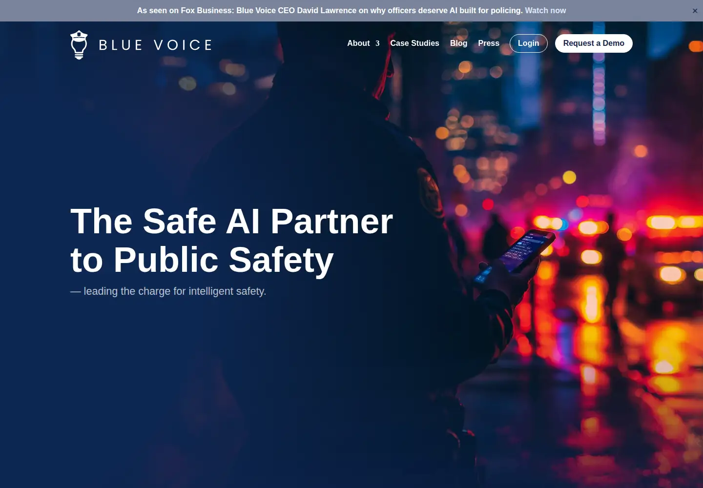 Screenshot of bluevoice.io