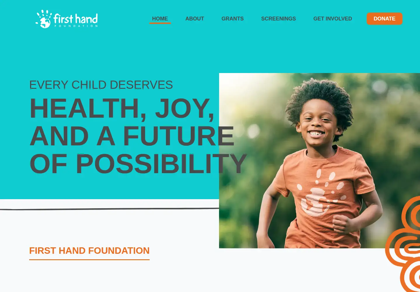 Screenshot of firsthandfoundation.org