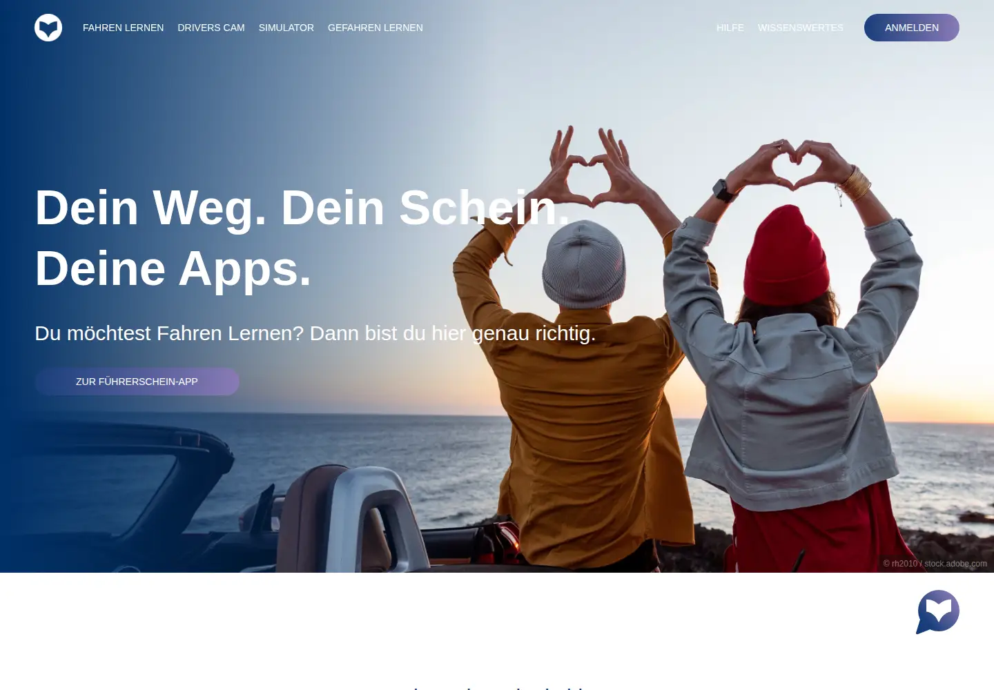 Captured homepage of fahren-lernen.de in the current scan