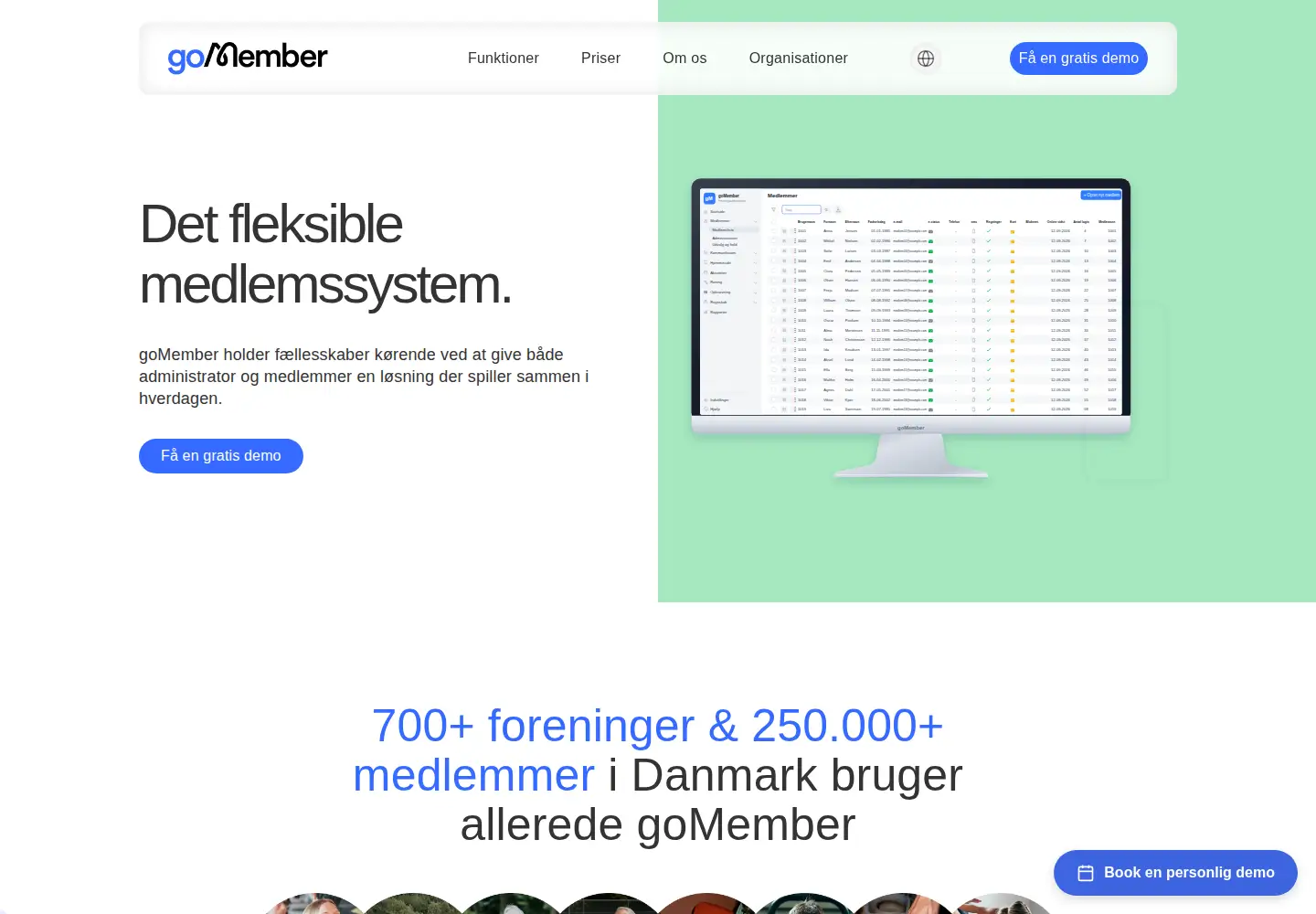 Screenshot of gomember.com