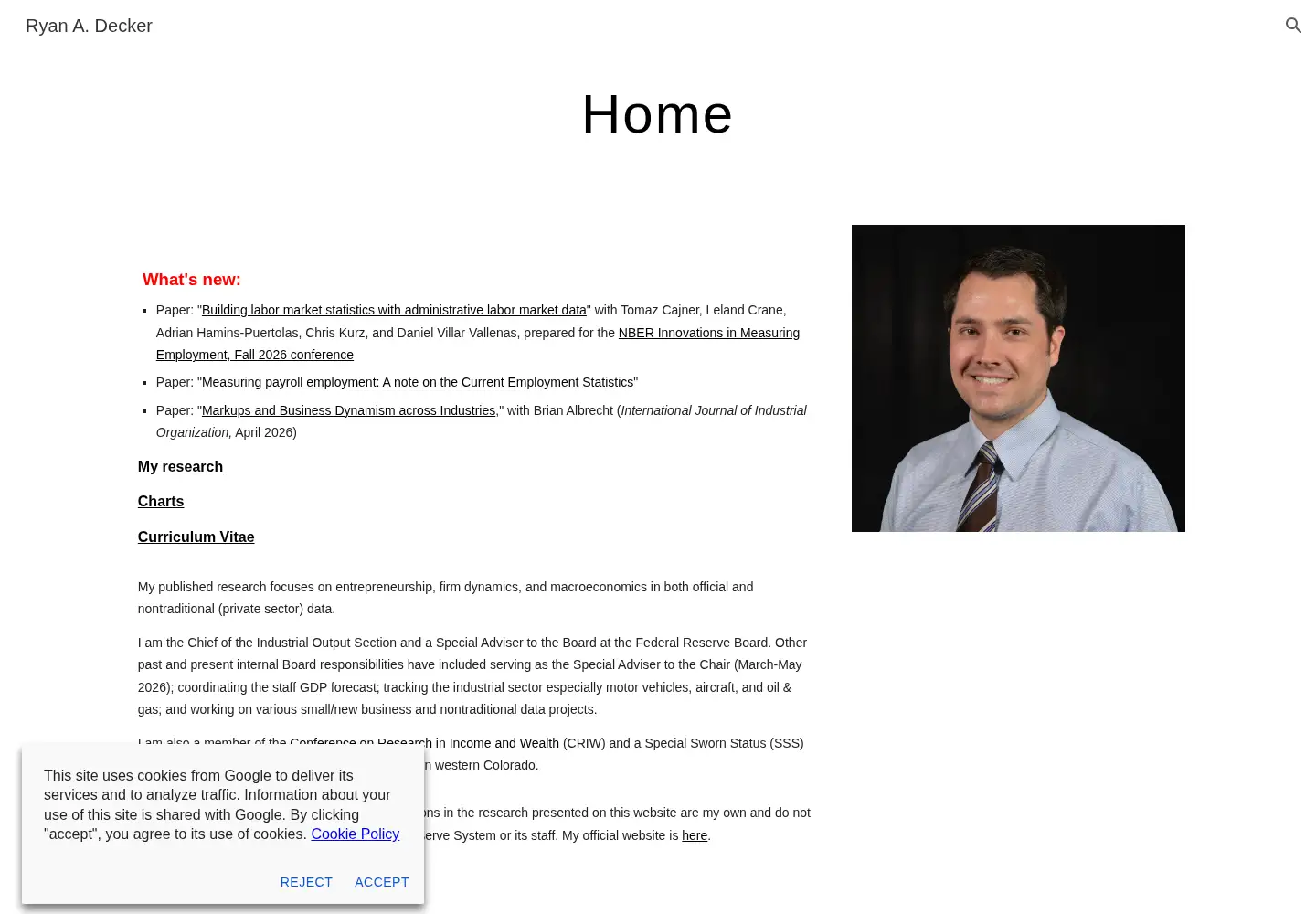 Screenshot of rdecker.net