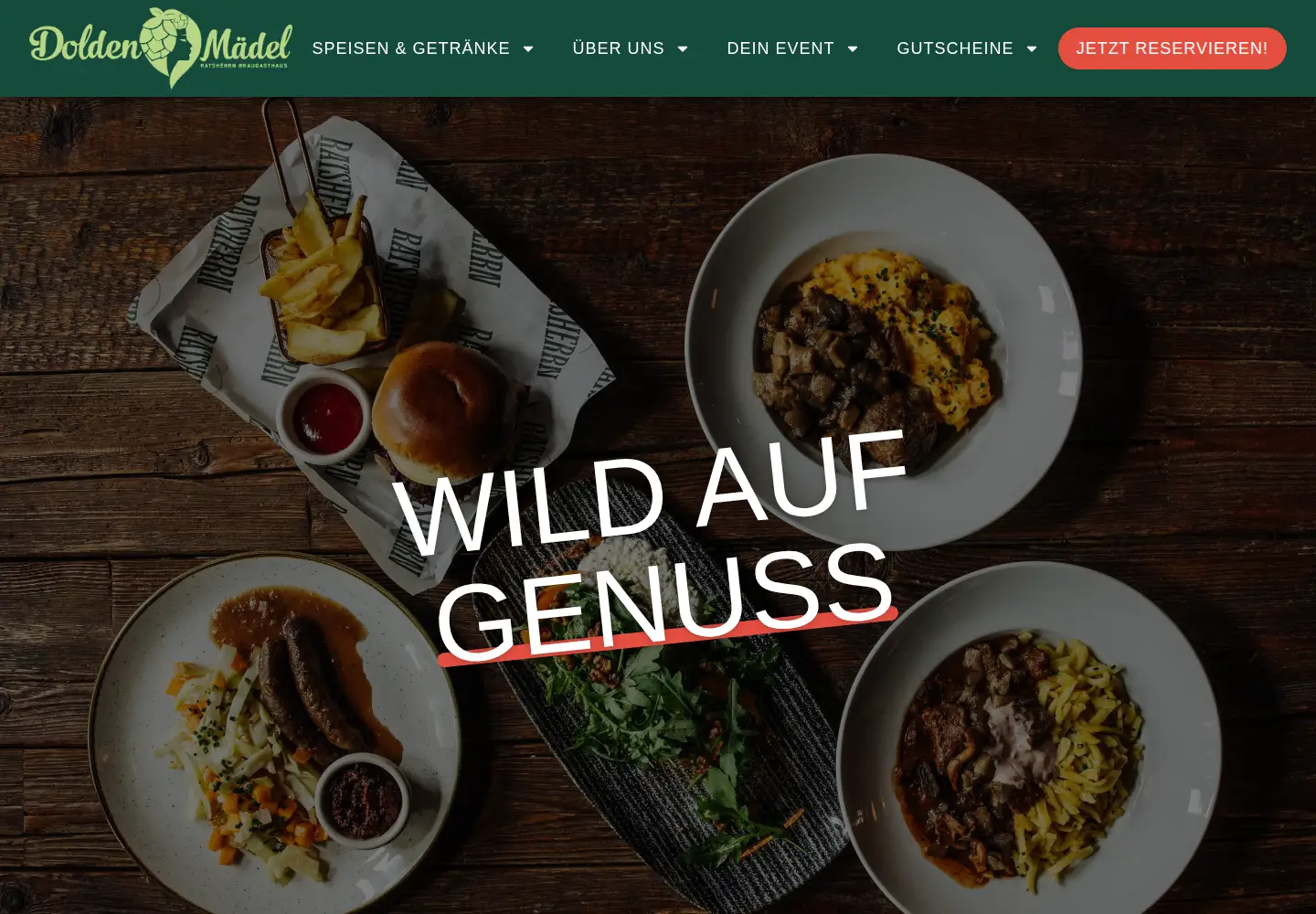 Captured homepage of doldenmaedel.de in the current scan