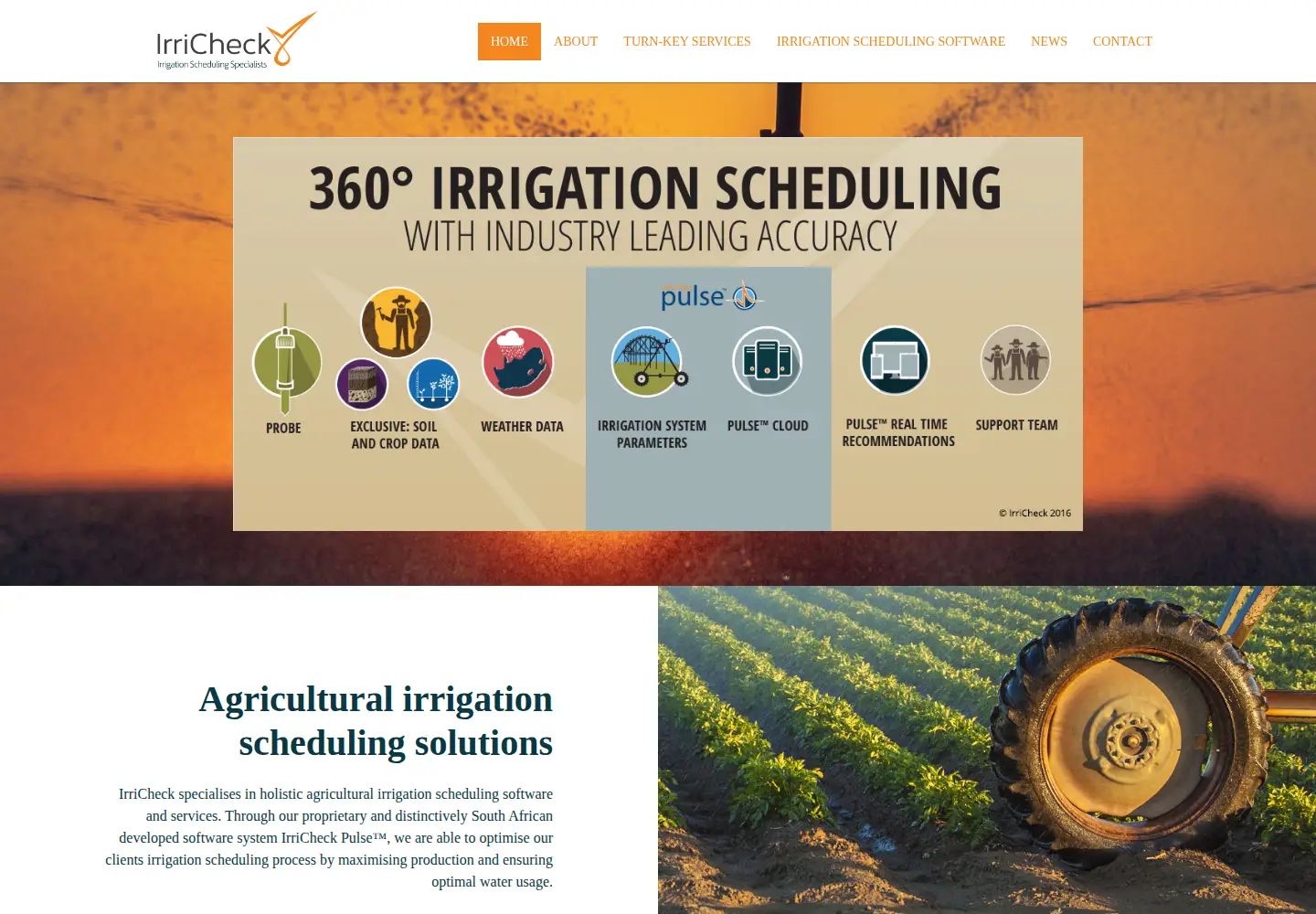 Screenshot of irricheck.co.za