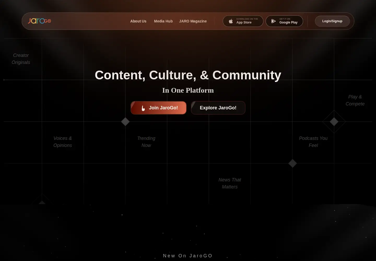 Captured homepage of jarogomedia.com in the current scan