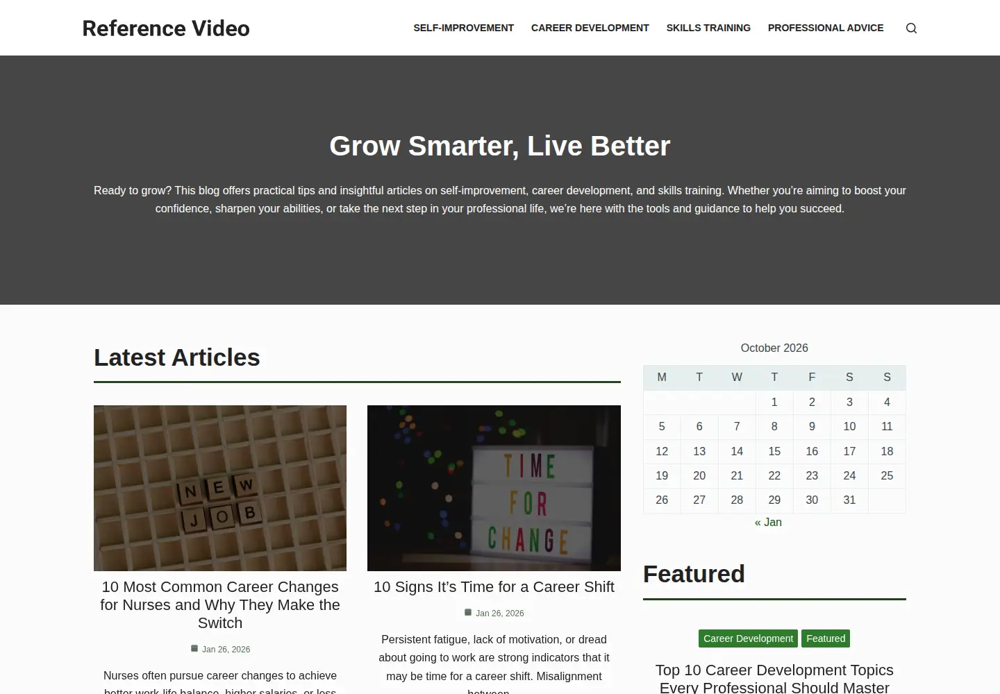 Screenshot of referencevideo.net