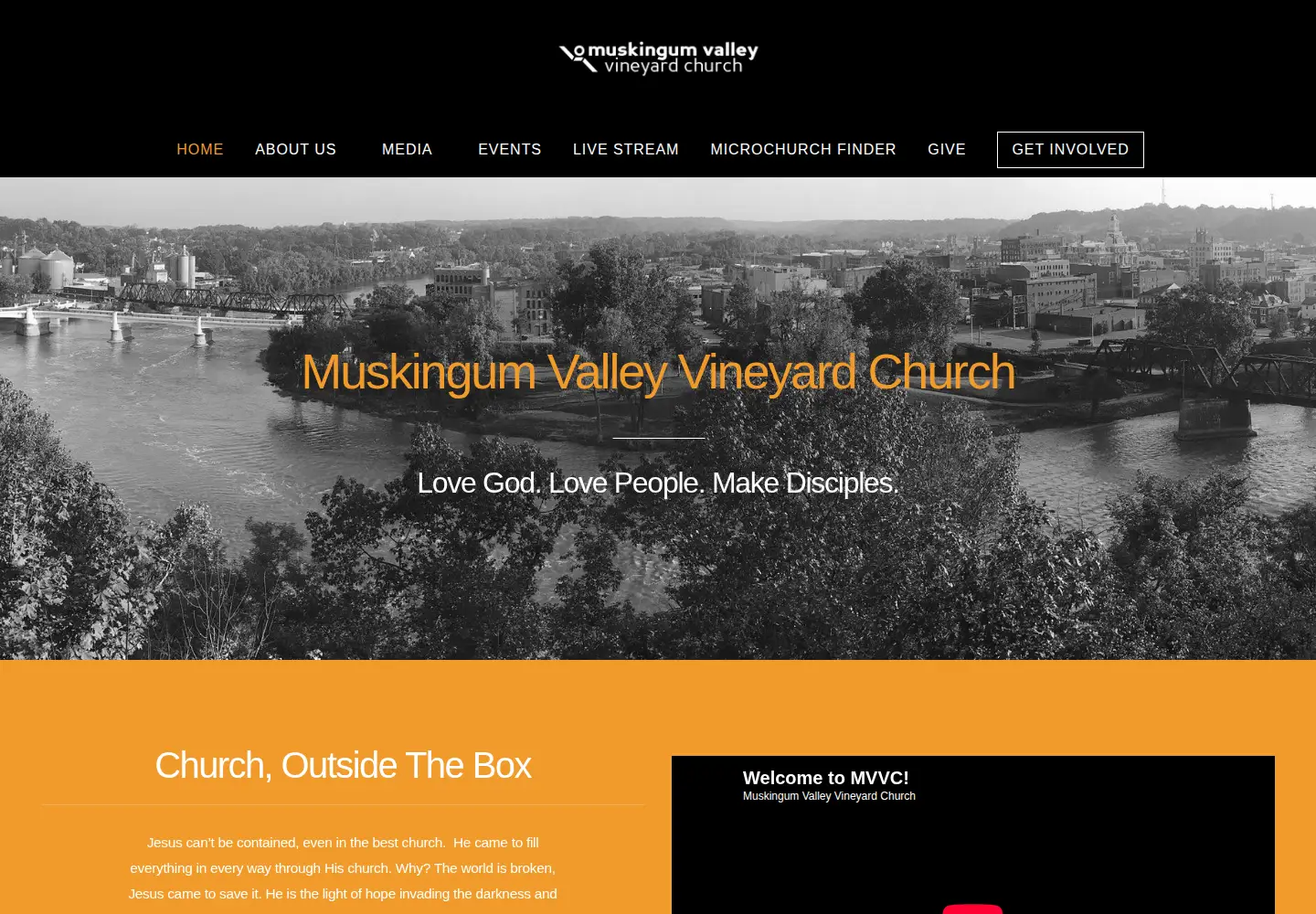 Screenshot of muskingumvineyard.org