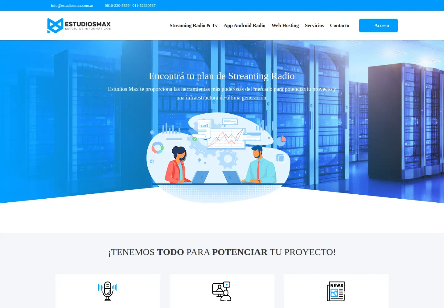 Screenshot of estudiosmax.com