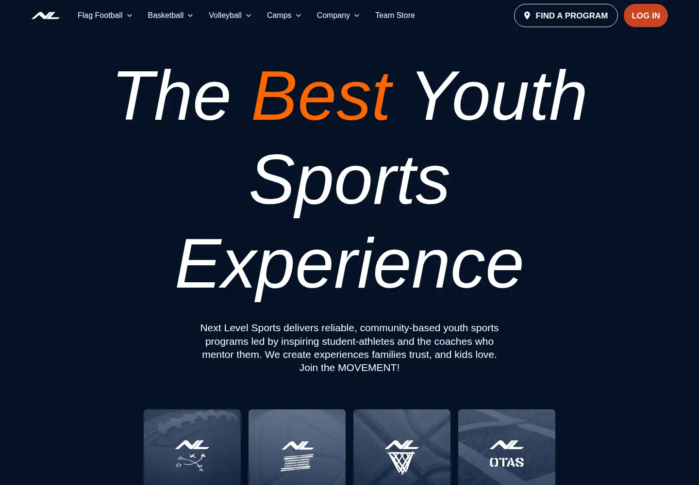 Screenshot of nextlevelsports.com