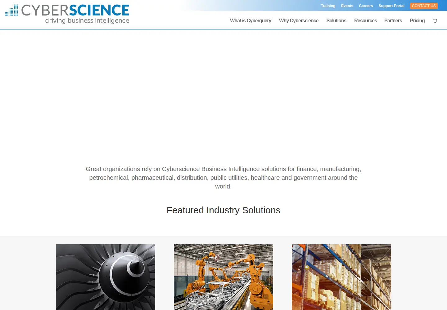 Captured homepage of cyberscience.com in the current scan