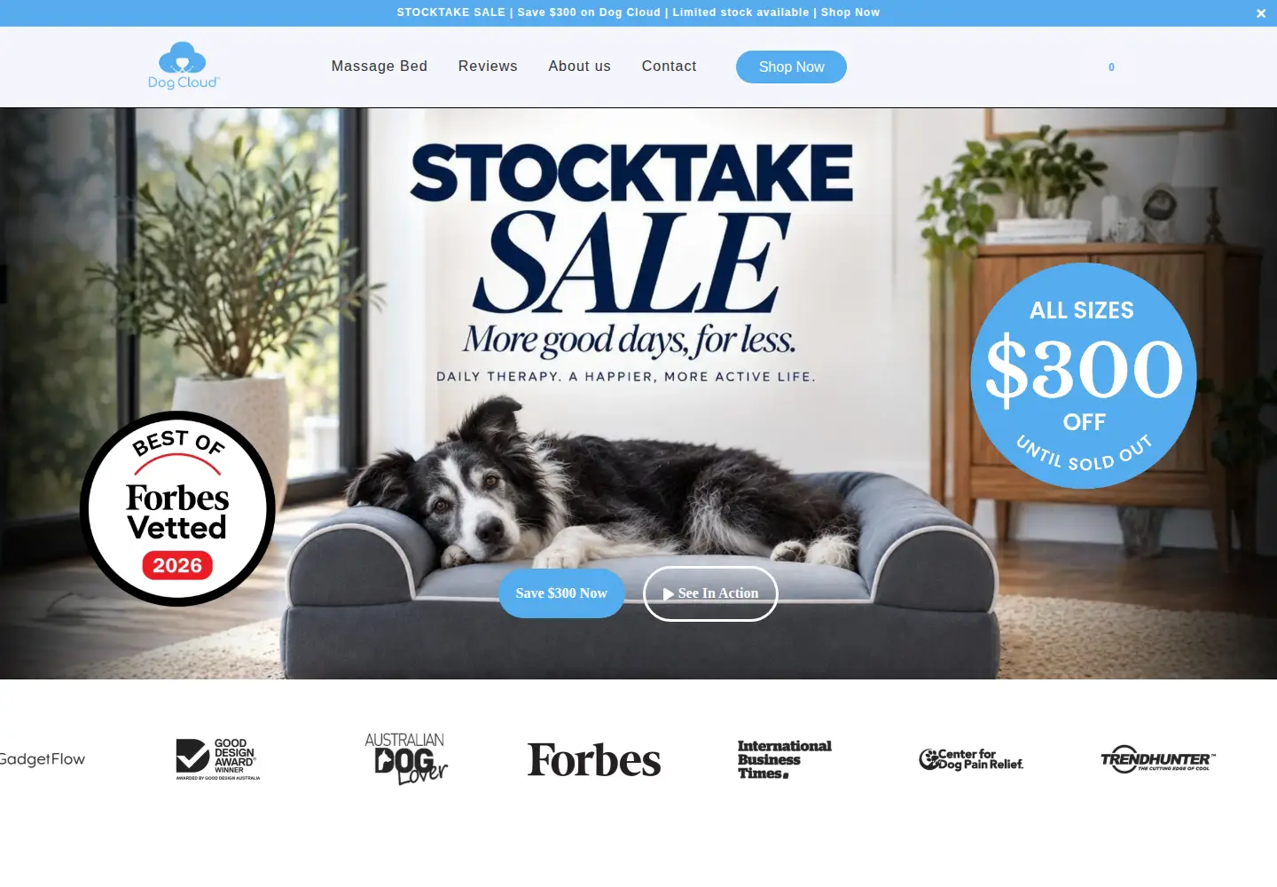 Screenshot of dogcloudbeds.com