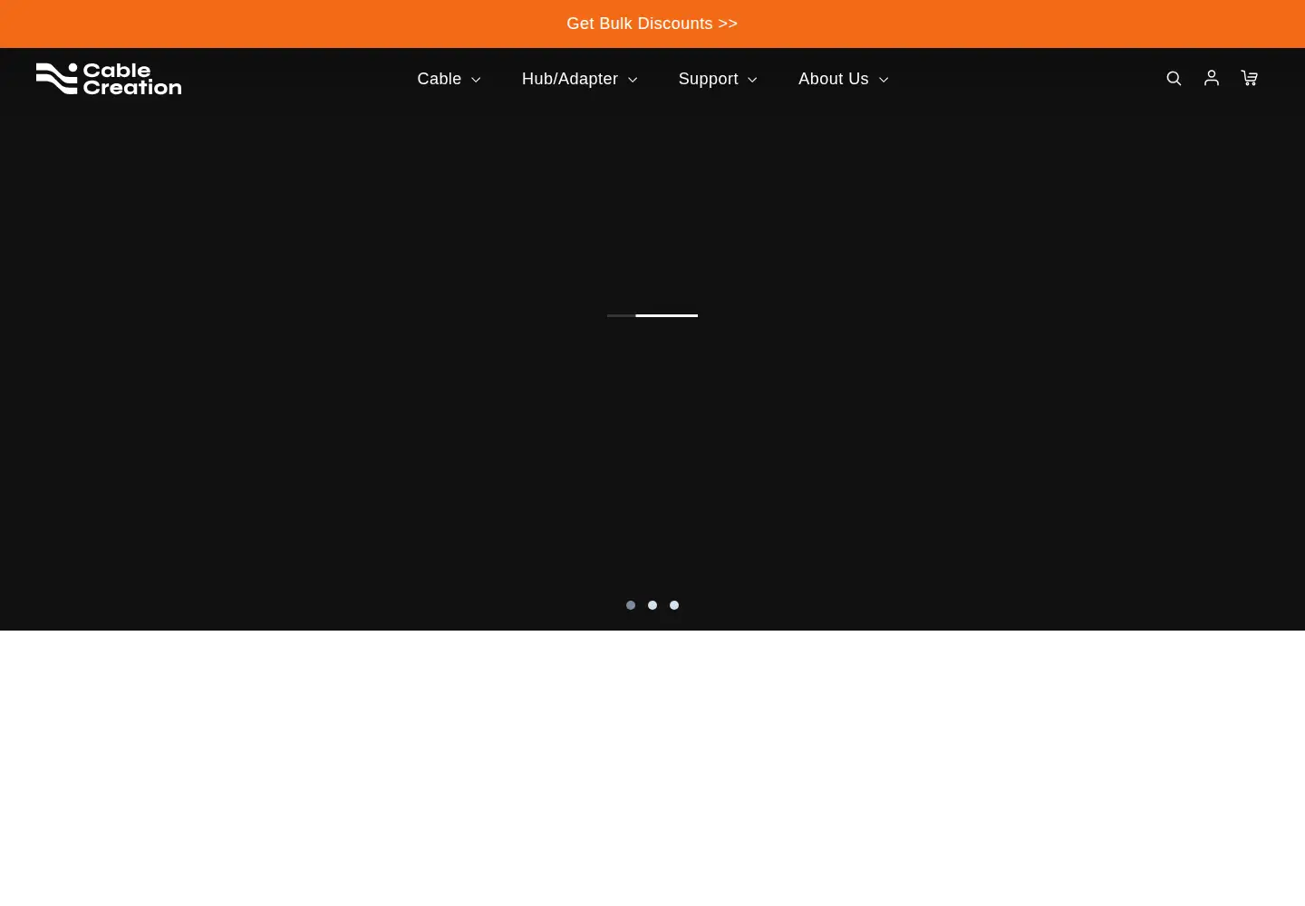 Captured homepage of cablecreation.com in the current scan