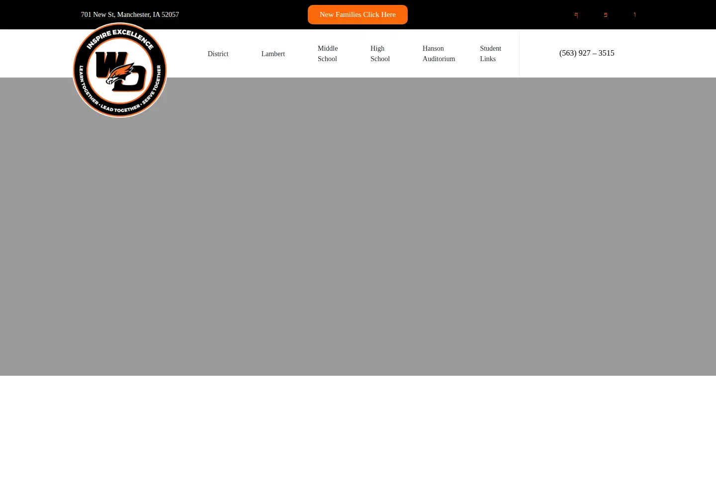 Screenshot of w-delaware.k12.ia.us