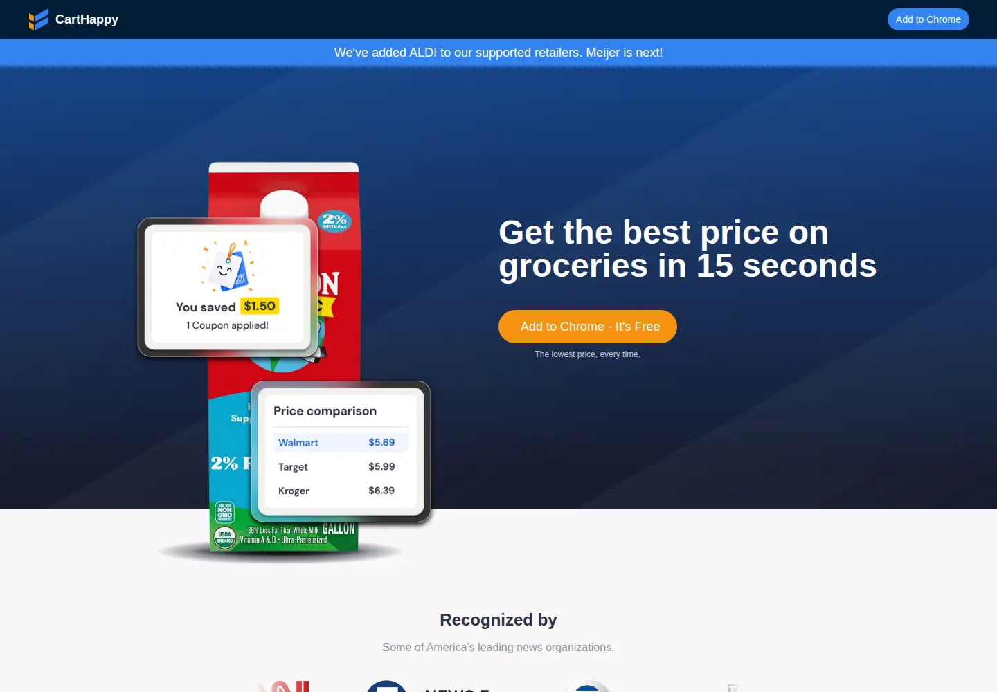 Screenshot of carthappy.com