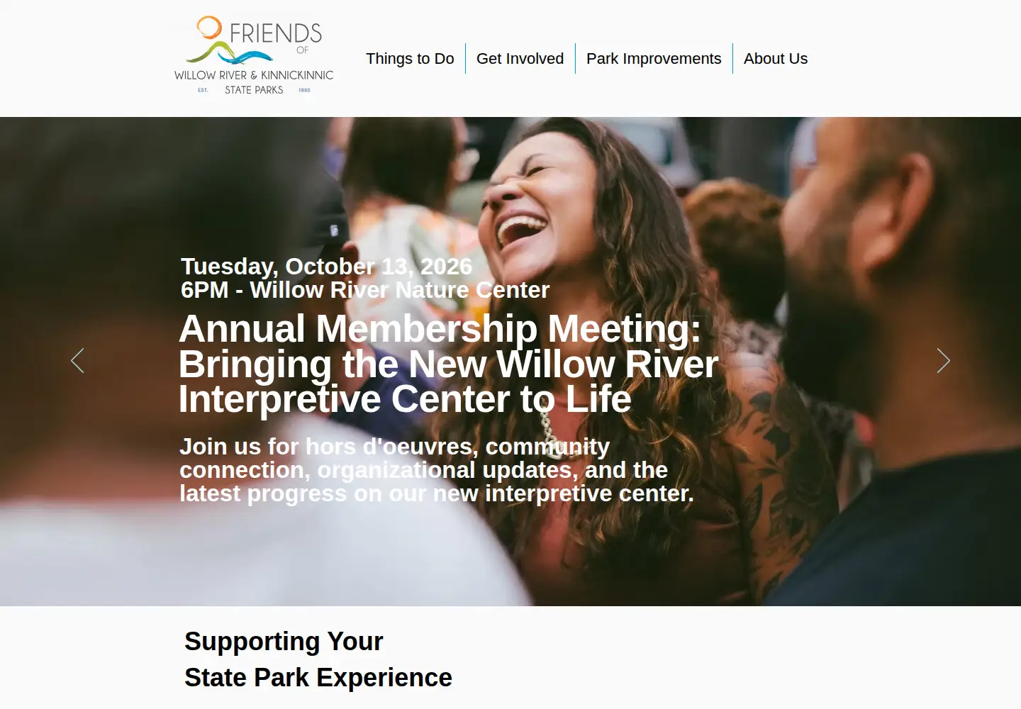 Screenshot of willowkinnifriends.org