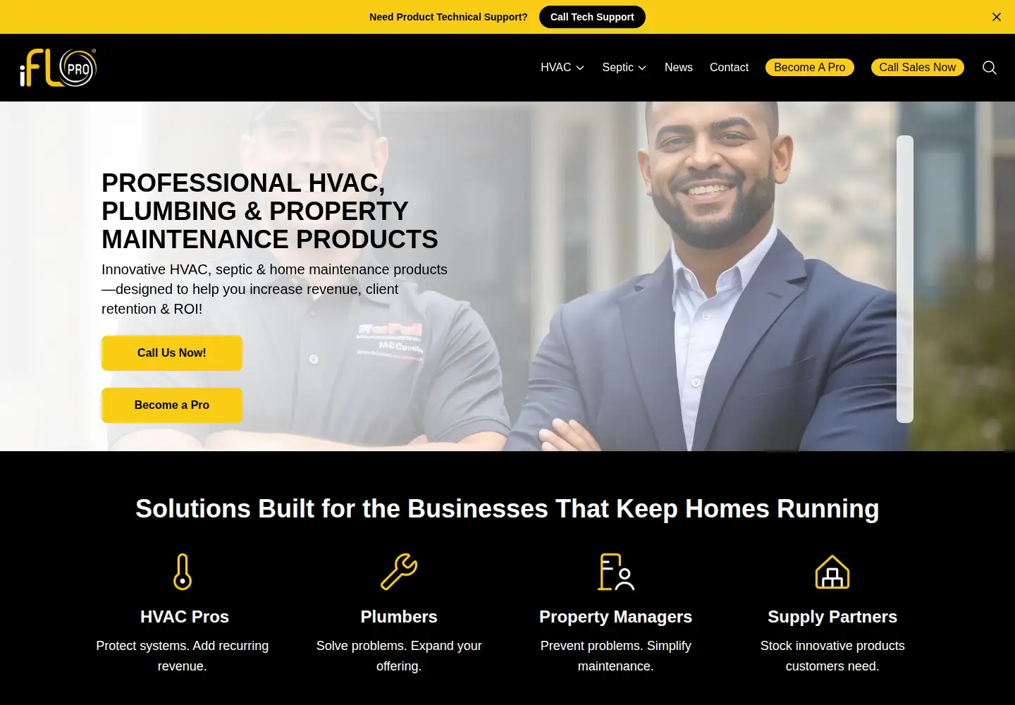 Captured homepage of iflopros.com in the current scan