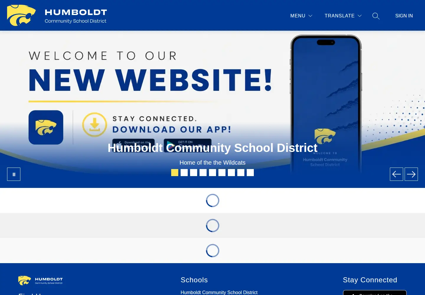 Screenshot of humboldt.k12.ia.us