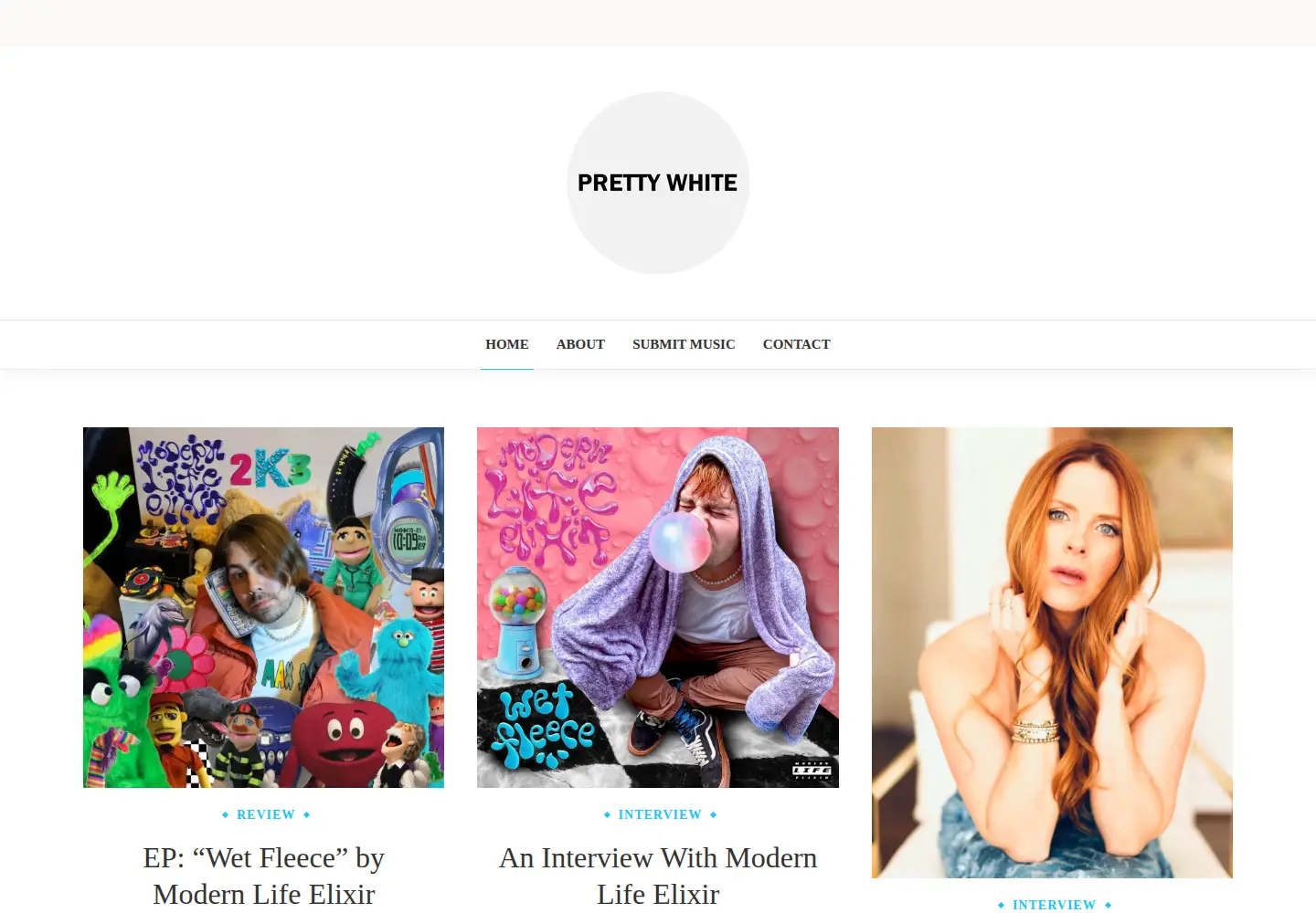 Screenshot of prettywhite.co