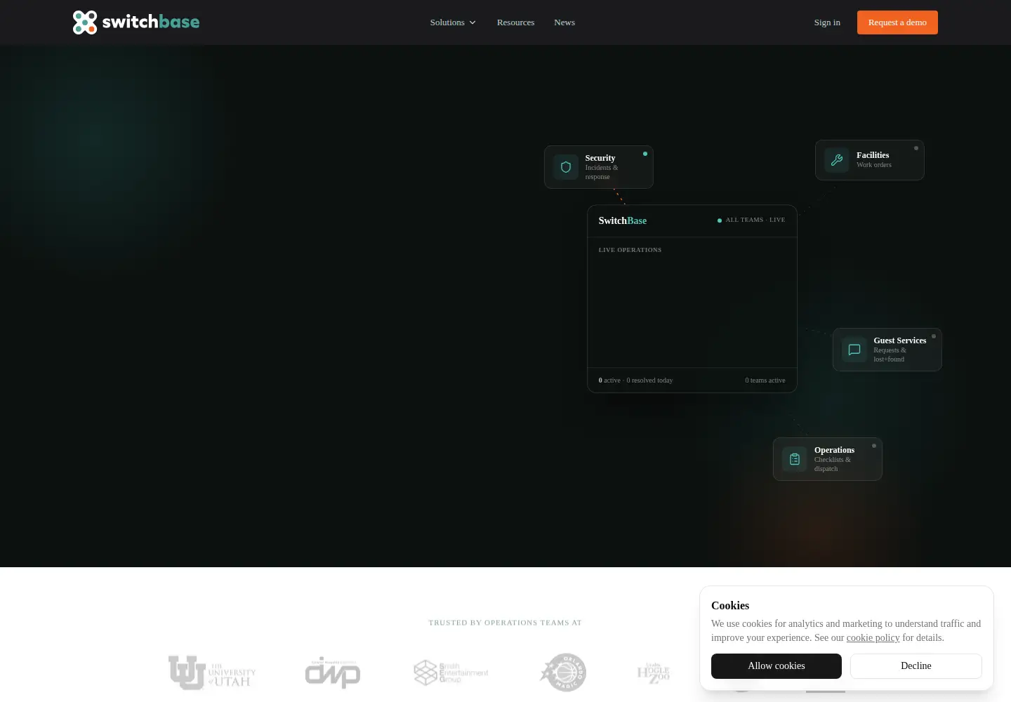Screenshot of switchbase.com