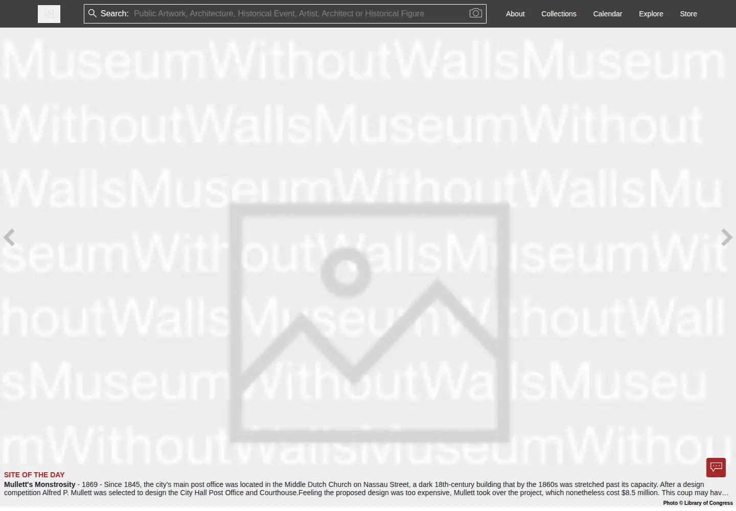 Screenshot of themuseumwithoutwalls.org