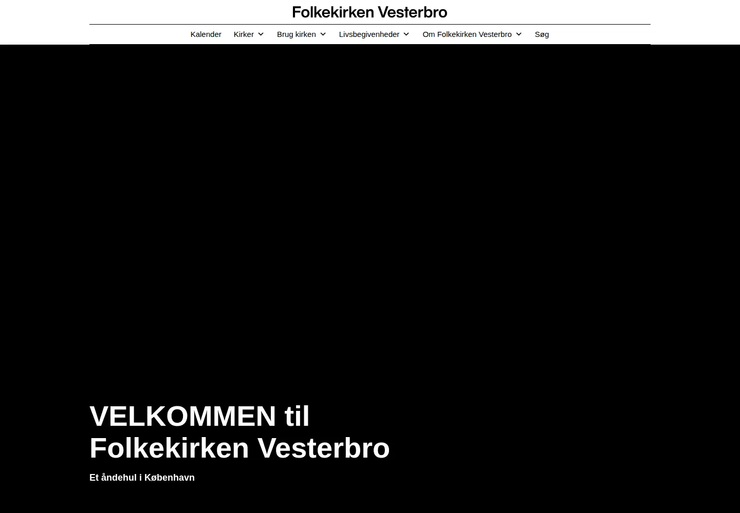 Screenshot of folkekirken-vesterbro.dk