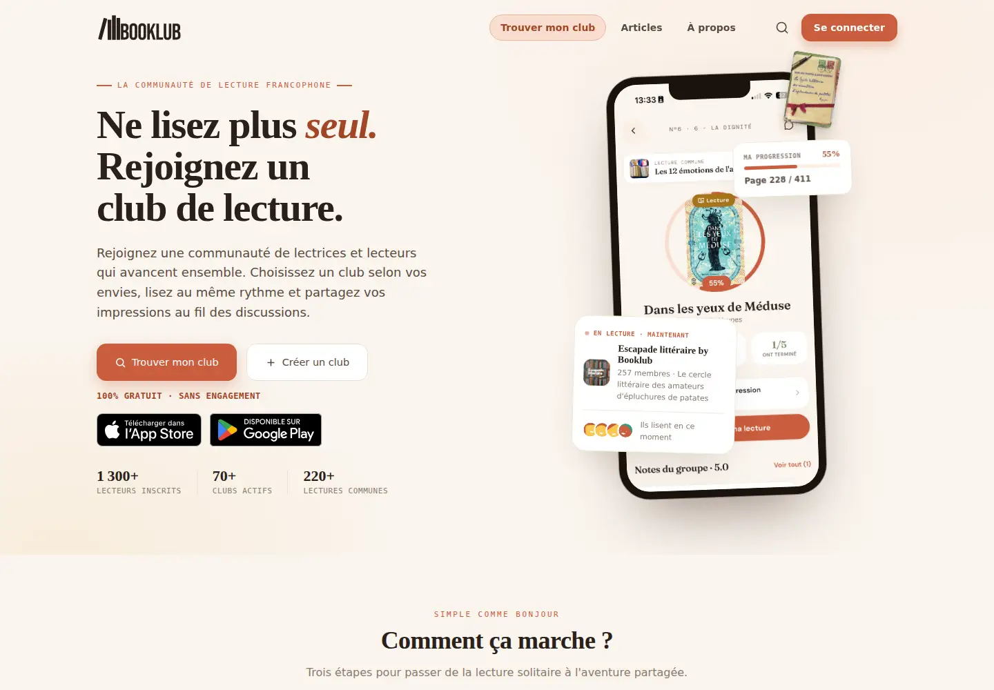 Screenshot of booklub.fr