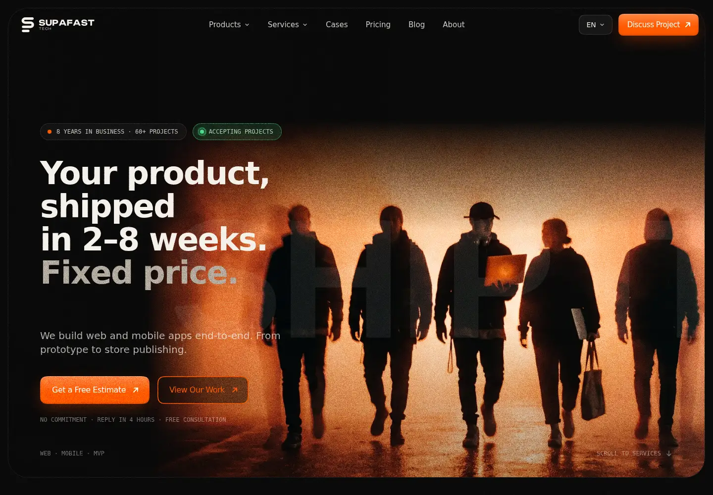 Screenshot of supafast.tech