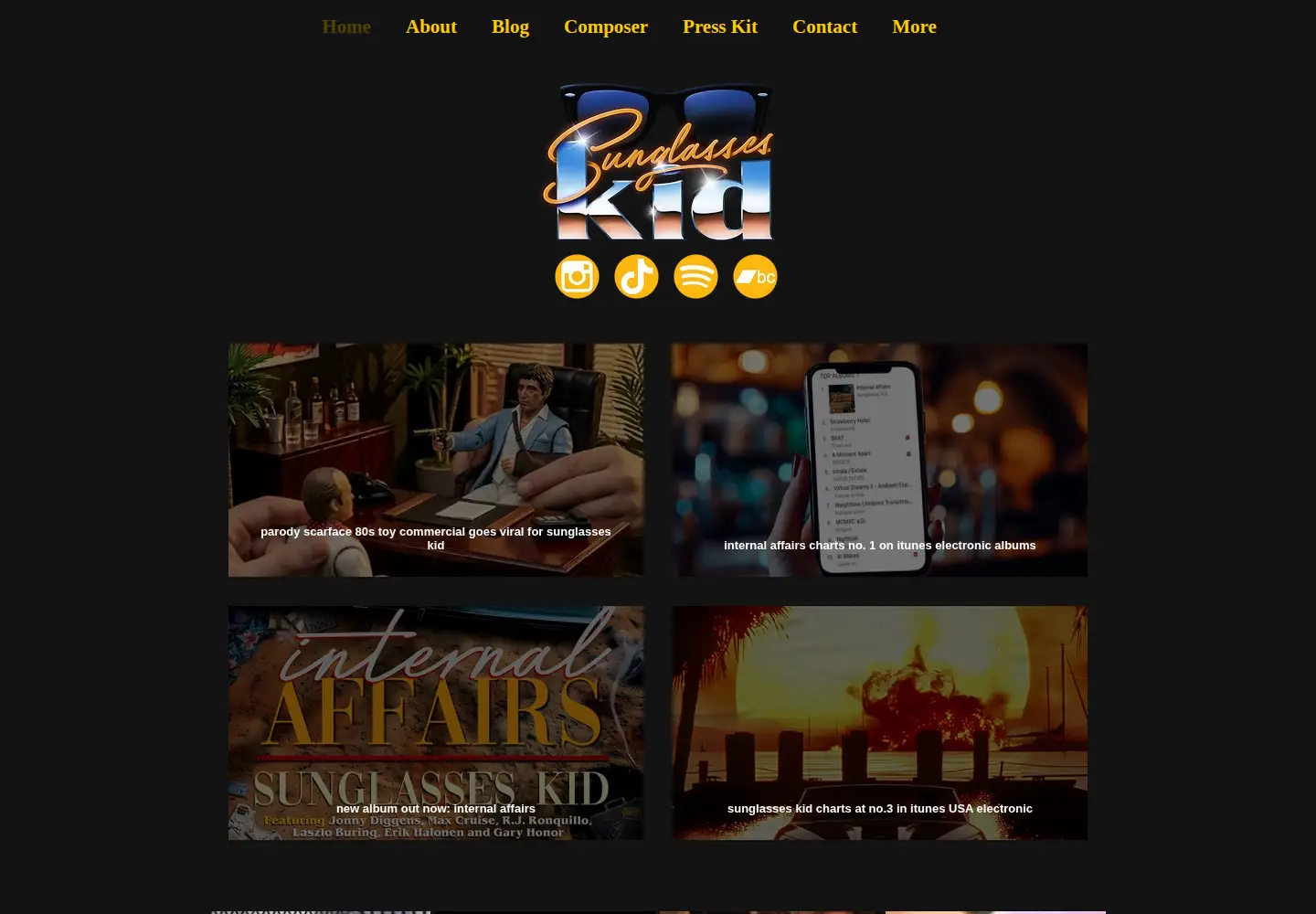 Screenshot of sunglasseskid.co.uk