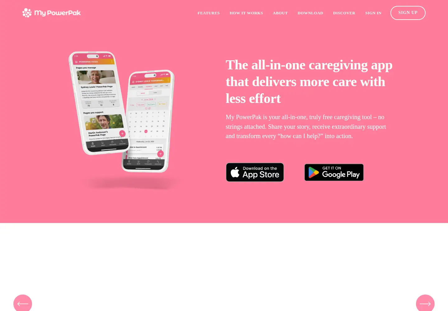 Screenshot of mypowerpak.com