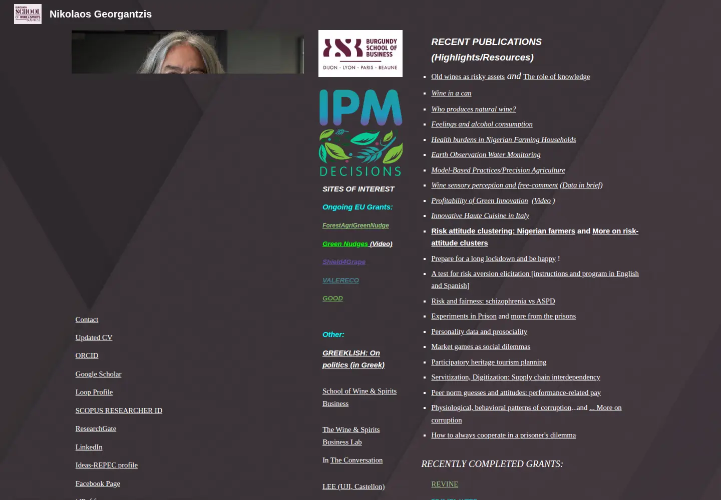 Screenshot of georgantzis.org