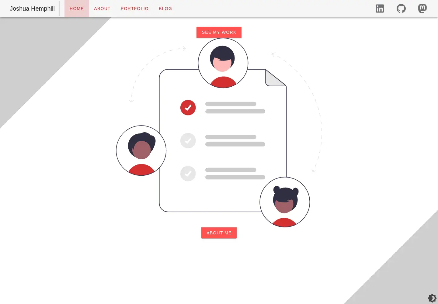 Screenshot of joshuahemphill.com
