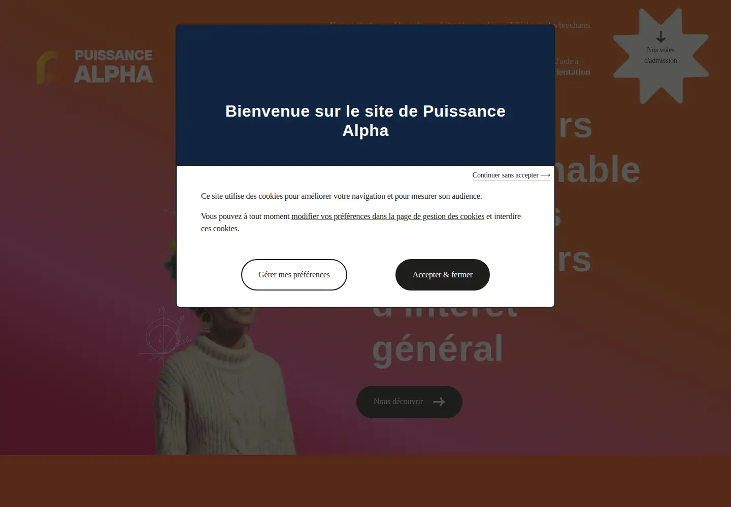 Screenshot of puissance-alpha.fr