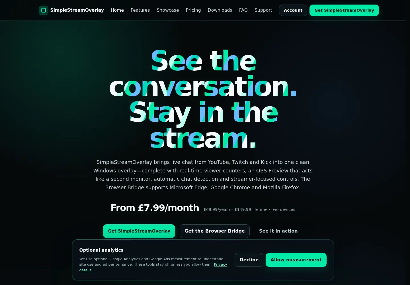 Captured homepage of simplestreamoverlay.com in the current scan