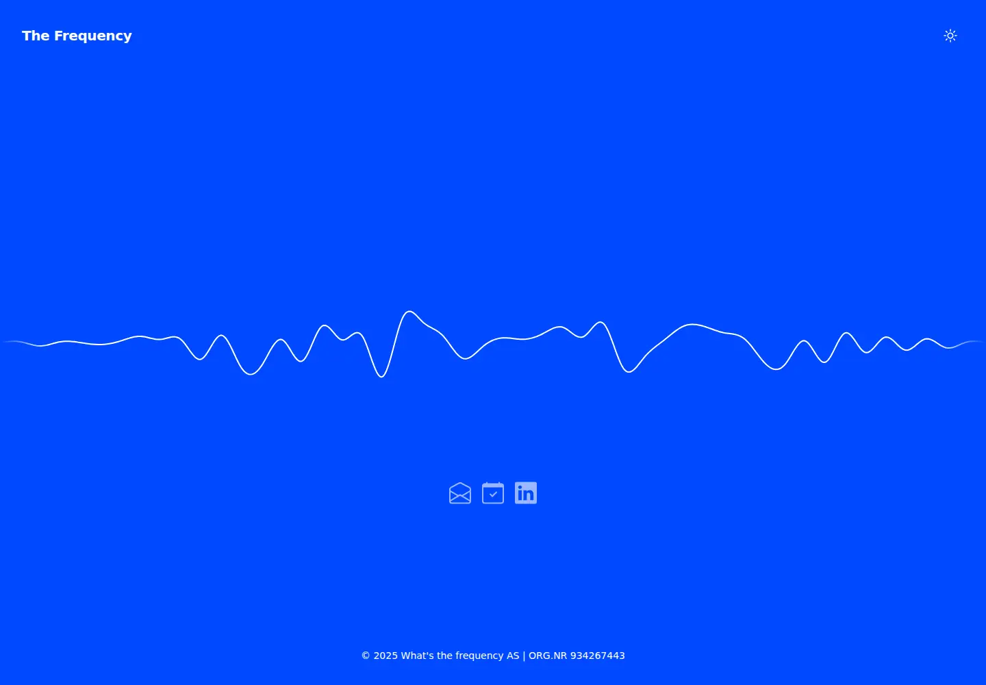 Captured homepage of whatsthefrequency.no in the current scan
