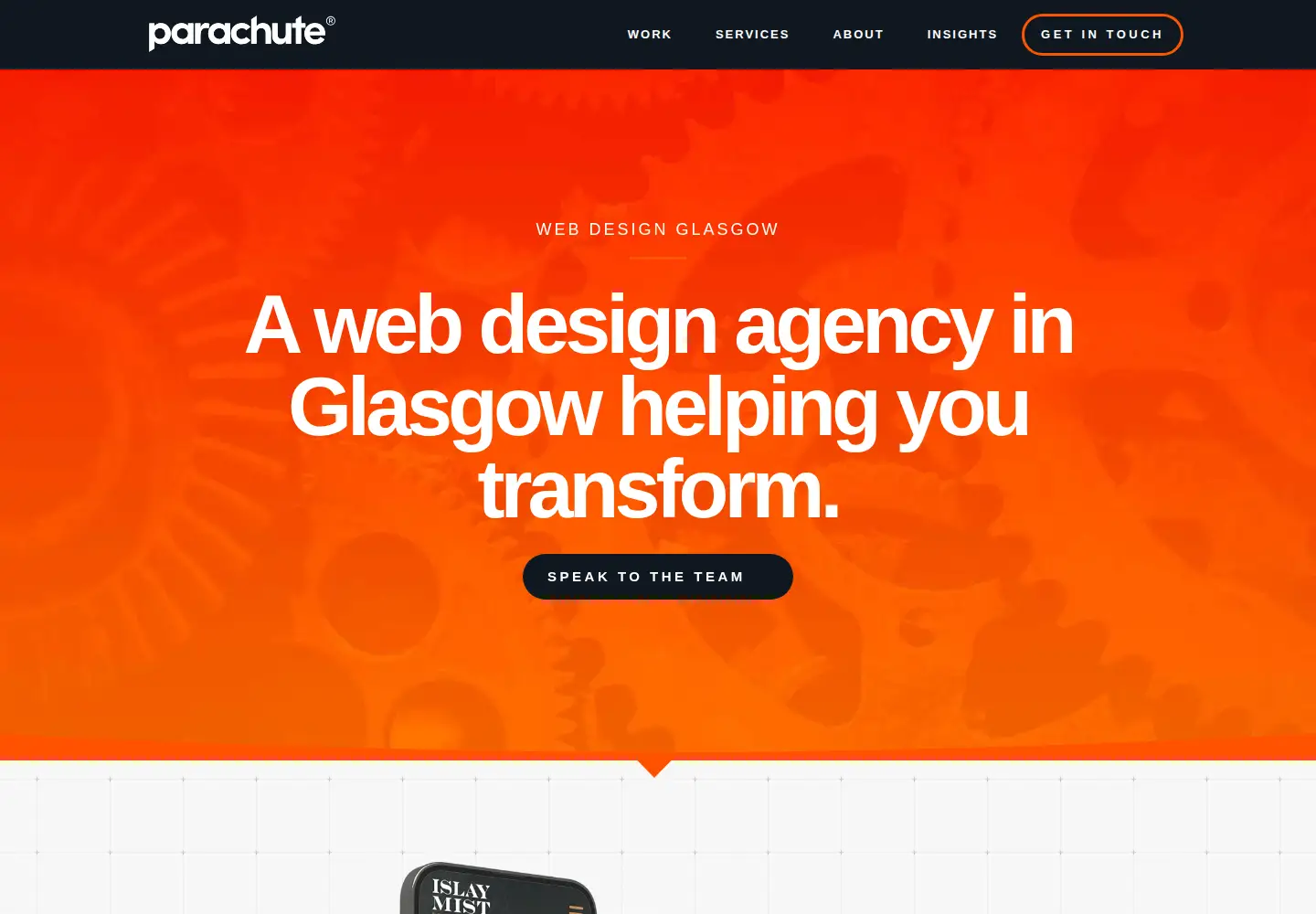 Screenshot of parachute.net