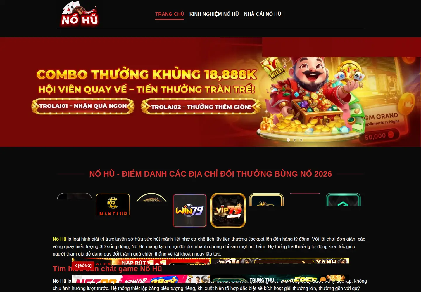 Screenshot of nohu.soy