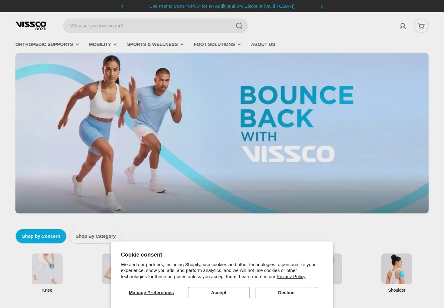 Screenshot of vissconext.com