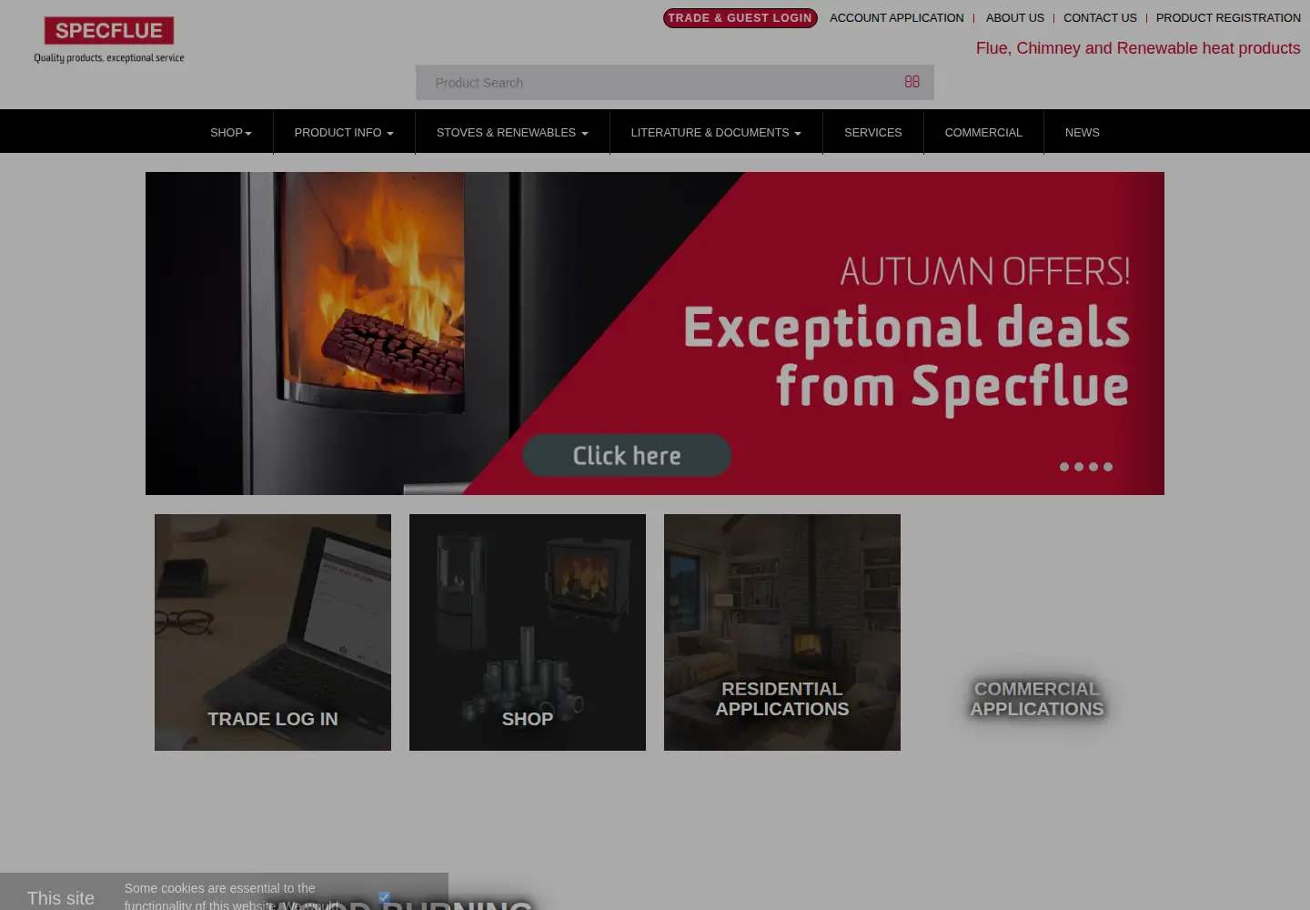 Screenshot of specflue.com