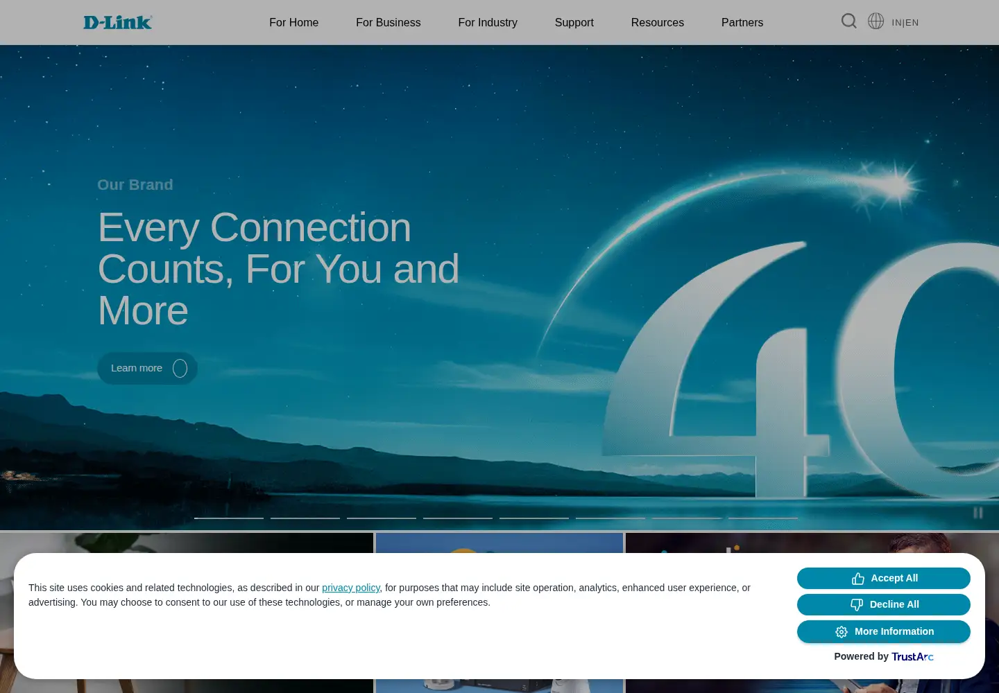 Screenshot of dlink.co.in
